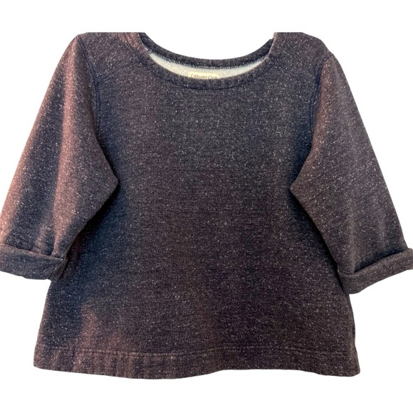 COLDWATER CREEK pullover sweater XL , medium blue with gray specks. Boxy - Picture 1 of 6